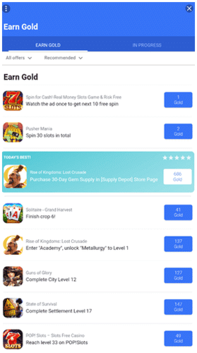 Ofertas pagadas en Match To Win