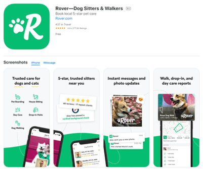 aplicación de rover