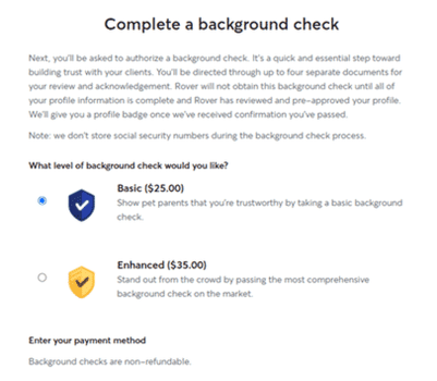 verificaciones de antecedentes para rovers